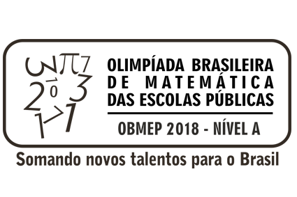 Logotipo da Olimpíada Brasileira de Matemática das Escolas Públicas 2018 Nível A